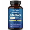 Seloura Magnesio 7 Complejo – Magnesium Glycinate Malate Taurate Blend for Muscle Function & Daily Energy Support, Bioavailable Mineral Formula (1)