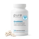 CreAttain Creatine Capsules – CreaXorb BioSNEDS Technology + Ioniplex Fulvic Minerals, Supports Energy Production, Muscle Strength, Exercise Performance & Cognitive Function, 60 Vegetarian Capsules
