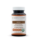 Secrets of the Tribe Neem USDA Organic Capsules | Certified Organic Vegetarian Capsules, Herbal Dietary Supplement | Azadirachta Indica Dried Leaf (60 Count)