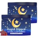 JRR LyraSleep Natural Sleep Aid Gummies - Fall Asleep Quickly and Gently in 30 Minutes- Effective Melatonin 6 mg Sleep+ Gummies for Adults a Restful Night's Sleep -60 Count (2pcs)