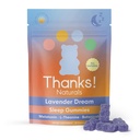 Lavender Dream Night Gummies, Botanical Blend with Melatonin, L-Theanine & Magnesium, Relaxing Bedtime Routine, Soft Fruity Chews for Evening Unwind, Plant-Based, 20 Count, 1.47 OZ