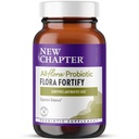 New Chapter All-Flora Probiotic Flora Fortify, Ultra-Concentrated Probiotics for Digestive Health, Survives Antibiotic Use, with Electrolytes + Inulin Prebiotic Fiber, 100% Vegan, 14-Day Supply