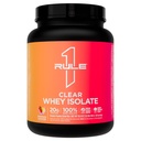 Rule 1 Proteins Clear Whey Isolate, Strawberry Lemonade, 20 Servings | 20g All-Whey Isolate Protein Mix, Over 9g EAAs, 90 Calories, Zero Sugar, Easy to Digest, Light, Crisp, and Refreshing Taste