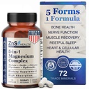 Spectrum 5 Magnesium Complex for Women & Men – 5 Magnesium Complex Supplement with Glycinate, Malate, Citrate & Hydroxide for Sleep, Muscle Recovery, & Calm – 500mg Vegan – 120 Capsules