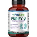 FineLand Purify-U 1,400mg Complex - with Celery Seed, Tart Cherry, Milk Thistle and Curcumin, 60 Vegan Capsules