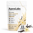 Powder Vanilla, Apexlabs Workout Supplement You Can Take Pre/Post Workout or with Meals