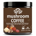 Suiyilary 10 Mushroom Coffee with Arabica w, Lion's Mane, Reishi, Mushroom Polysaccharides & More, Instant Mushrooms Powder for Focus, Immunity Boost, Memory & Clarity By Savoy Impex - 30 Servings