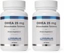 Douglas Laboratories DHEA 25 mg Dissolvable Tablets | Supports Immune Health, Brain, Bones, Metabolism and Lean Body Mass* | 60 Tablets (Pack of 2)