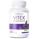 MOBISOUL Organic Vitex Chasteberry Supplement for Women, 800mg Per Serving, Non-GMO, Gluten-Free, 60 Vegan Capsules