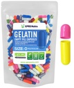 XPRS Nutra Size 0 Empty Capsules - 100 Count Empty Gelatin Capsules - Pills DIY Capsule Filling - Pure Bovine Pill Gel Caps for Do-It-Yourself Supplements (Multi Color)