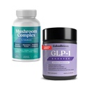 ColonBroom GLP-1 Weight Management Supplement for Women & Men (60 Capsules) & Mushroom Complex, Powerful Mushroom Blend (60 Capsules) - Supports Gut Health, Metabolic Wellness & Appetite Regulation