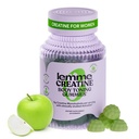 Lemme Creatine Monohydrate Gummies for Women and Men, 5g Dose to Support Lean Muscle, Strength, Recovery, Cognitive Health, w/Ginseng for Absorption, Sour Apple, NSF Certified, 60 Gummies