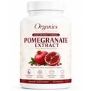 Organic Pomegranate Extract, Pomegranate Fruit Extract Supplement with Polyphenol Antioxidants, Non-GMO, Daily Wellness Support, 90 Capsules