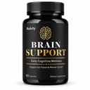 Brain Support Supplement, Herbal & Nutrient Blend for Focus, Mental Clarity & Daily Cognitive Wellness, Brain Health Support Capsules, 60 Count