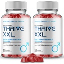 Thrive XXL Gummies, Official Thrive XXL Supplement Gummy for Men - Maximum Strength, All Natural Formula for Energy, Stamina & Performance, Advanced Formula ThriveXXL Support Reviews (2 Pack)