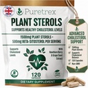 Plant Sterols Complex with Beta-Sitosterol, CoQ10, Hawthorn Berry & Grape Seed Extract, 120 Vegan Capsules, Cardiovascular Wellness & Cholesterol Balance Daily Support, Non-GMO, UK Made