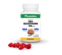 Whole-Fruit Sea Buckthorn Oil, Seed & Berry Blend with Omega 3, 6, 7 & 9, Carotenoids & Vegan DHA/EPA (90 Count)