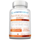 Approved Science Ashwagandha 1500mg with Bioperine® and Ginger - Mood and Energy Support - 60 Vegan Friendly Capsules - 1 Month Supply
