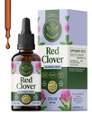 HERBAMAMA Red Clover Supplement for Menopause Support* - Liquid Red Clover Herb with Isoflavones for Hormone Balance for Women - Lymphatic Drainage Drops - Vegan, Non-GMO, 42-Day Supply