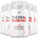 (5 Pack) Thermo Burn Pro Capsules, Official Thermoburn Pro Pills with Natural Ingredients, Maximum Strength ThermoburnPro with Premium Vitamins Supporting Wellness & Health Naturally (300 Capsules)