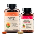 NatureWise [1] CLA 1300 - Non-Stimulating, Non-GMO - 90 Softgels[30-Day Supply] + [1] Liver Balance - Milk Thistle, Dandelion, Turmeric - 120 Capsules[60-Day Supply]