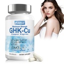 GHK-Cu Copper Peptide Supplement, 120 Capsules. It Helps Enhance Skin Elasticity, Nourish Hair and Nails. It is a Non-Genetically Modified Product. Each Capsule Contains 120Mcg.
