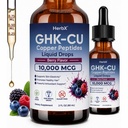 Ghk cu Peptide Supplement Drops, Systemic Support, 2 fl oz | Copper Peptides Supplement, High Absorption, Vegan, Natural Berry Flavor