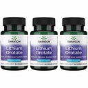 Swanson Lithium Orotate Mood and Memory Support Supplement for Stress-Prone Adults Seeking Emotional Wellness - 5 mg Elemental Lithium (60 Veggie Capsules, 3 Pack)