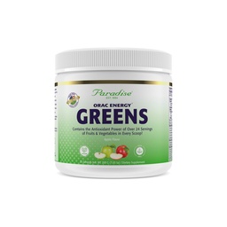 Paradise Herbs ORAC Energy Greens, Apple Superfood Powder, Over 40,000 ORAC Antioxidants, Organic Greens, Berries, Mushrooms & Probiotics, Non-GMO, Gluten-Free, 25 Servings