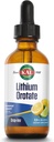 KAL Lithium Orotate Dropins, Chelated | Mood & Relaxation Support | Natural Lemon Lime Flavor | 2oz, Approx. 60 Serv.