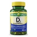 KP+ Vitamin D3 10 mcg (400 IU) | Bone & Immune Health | Gluten Free | 200 Softgels | Pack of 1