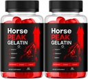 (2 Pack) Horse Peak Gelatin - Official HorsePeak Gelatin Gummies with All Natural Ingredients, Advanced Gummys Maximum Strength Formula for Wellness & Overall Health Support, 120 Gummies for 2 Months