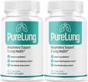 (2 Pack) PureLung Capsules - Official Pure Lung Pills Advanced Premium Support for Maximum Strength with All Natural Ingredients Vitamins for Overall Health & Wellness, 120 Capsules for 2 Months