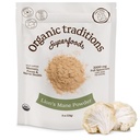 Organic Traditions Lion’s Mane Powder, Organic Full Spectrum Mushroom Powder, 2000 mg Serving for Smoothies, Wellness Drinks, Versatile Superfood Ingredient, Daily Wellness Routines, 228g / 8oz