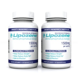 Lipozene Weight Loss Pills (2 Bottles with 120 Capsules in Total Mega Bottle Bundle)