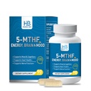 5-MTHF Folate Supplement Activated L-Methylfolate, Plus Methyl B12 Cofactor & B6 Methylated B2 Complex for Adults Supports Energy, Mood, Focus, Methylation, Cognition Non-GMO, Gluten-Free, 90 Capsules