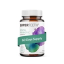SuperTeeth Oral Probiotics for Mouth Bad Breath & Cavities, Oral Defense Dental Probiotic to Support Healthy Teeth & Gums, Lactobacillus Reuteri Chewable for Kids & Adults, 60 Mint Tablets