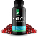 Daiwa Krill Huile 1000mg Softgels - EPA DHA Omega 3 supplément huile de krill antarctique avec astaxanthin - Solution naturelle pour les articulations, le soutien du cerveau et la santé cardiaque - 60/ct