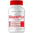 Gluco Plus Advanced Blood Formula Capsules, Official GlucoPlus Supplement Pills - Maximum Strength, All Natural for Healthy Circulation & Stable Level, Advanced Gluco Health Plus Reviews (60 Capsules)