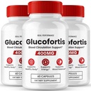 GlucoFortis Capsules, Official Gluco Fortis Advanced Blood Supplement Pills - Maximum Strength, All Natural Healthy Circulation & Stable Levels, Advanced Formula GlucoFortis Reviews (3 Pack)