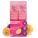Copina Co. Organic Irish Sea Moss Powder - 200mg Packets - Passion Fruit Flavored Seamoss Drink with Electrolyte-Rich Coconut Water for Natural Hydration, Muscle Recovery - 8 Stick Packs