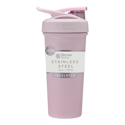 BlenderBottle Sport Sleek Stainless Steel Shaker Bottle 25 oz Stripes