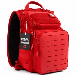 My Medic Recon PRO - HSA FSA First Aid Kit - 250+ First Aid and Survival Essentials, Supplies, & Must Have IFAK for Home, Car, Office or Business - Red