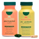 Semaine PMS, Period & Gut Health Bundle, Cramps, Mood, Bloating & Digestive Support, Clinically-Studied Ingredients — 1 Month