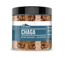 Earthborn Elements Chaga Mushroom Extract 200 Capsules, Pure & Undiluted, No Additives