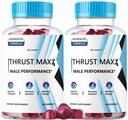 (2 Pack) Thrust Maxx Gummies - Official ThrustMaxx for Men Supplement Support, Premium Thrust Master Advanced Formula Performance and Energy, Thrust Max All Natural Gummy, 120 Gummies for 2 Months