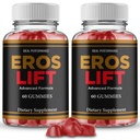 Eros Lift Gummies, Official Eros Lift Supplement Gummy for Men - Maximum Strength, All Natural Formula for Energy, Stamina & Performance, Advanced Formula ErosLift Support Reviews (2 Pack)