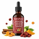 NutraPure Berberine Drops, Pure Berberine Drops with Ceylon Cinnamon, Chromium, Bitter Melon, and Turmeric, Antioxidant Support & Daily Wellness Support, No Sugar, Vegan, Non-GMO, 2 fl oz.
