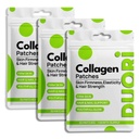 Collagen Patch - Skin Firmness, Hair & Nails Support - Youthful Glow - Vitamin C - Hyaluronic Acid - Resveratrol - Gotu Kola Extract - Vegan Daily Hydration Patch - 30 Patches (3 Pack (90 Patches))