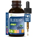 Blueberry Extract Drops with Lutein & Zeaxanthin for Eye Health | 7-in-1 Herbal Drops, Oral Liquid Support Dry Eye & Vision, with Bilberry Eyebright Herb, Hight Absorption Liquid Form - 2 oz